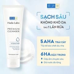 Hadalabo Sữa rửa mặt Premium Cleanser 100g