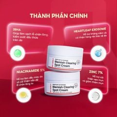 C'New Lab Kem dưỡng da Heartleaf Ac Blemish Clearing Spot Cream 30ml