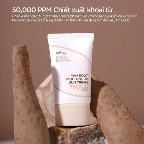 Isntree Kem Chống Nắng Yam Root Milk Tone Up Sun Cream 50ml