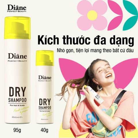 Diane Dầu gội khô Perfect Beauty Dry Shampoo Fresh Citrus & Pear