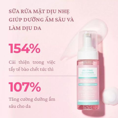 Dr. Melaxin Sữa rửa mặt Melting Cleanser (Bubble Foaming Clenser - dạng tạo bọt) 150ml