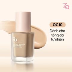 ZA Kem Nền Instant Invisible Oil Control Foundation 25ml