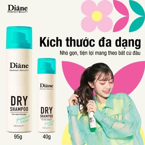 Diane Dầu gội khô Perfect Beauty Dry Shampoo Grapefruit & Mint