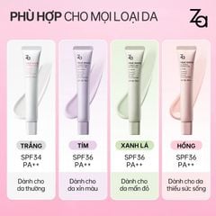 ZA Kem lót nâng tone True White Correcting Protector
