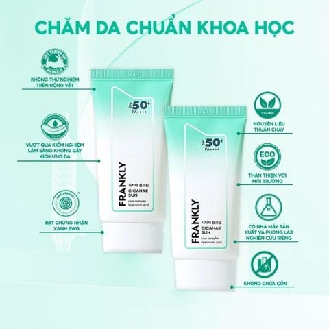 Frankly Kem chống nắng Cicahae Suncreen SPF50+ 50ml