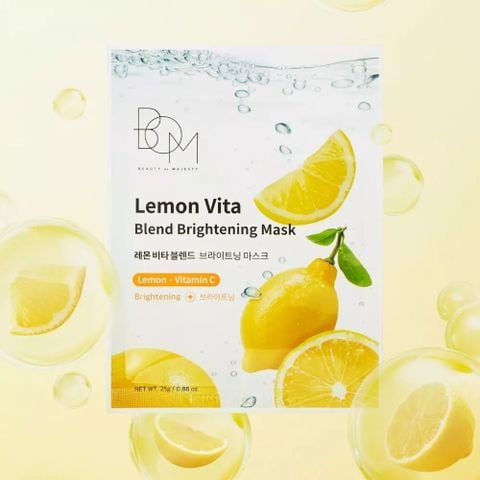BOM Mặt nạ Lemon Vita Blend Brightening Mask 25g