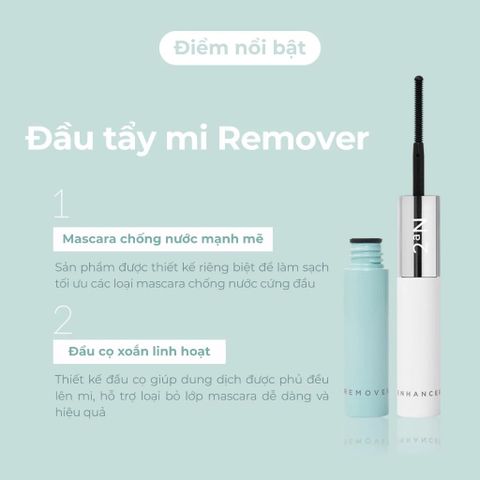 2aN Tẩy trang mascara và dưỡng mi Dual Lash Remover (5g) & Enhancer (6g)