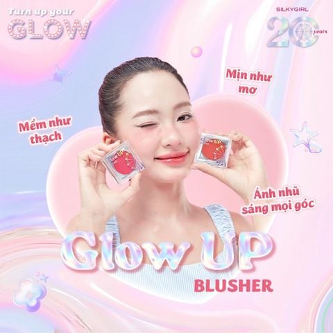Silkygirl Má hồng kem Glow Up Blusher 4g