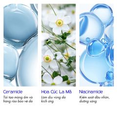 Milaganics Sữa rửa mặt hoa cúc Moisture Cleansing Gel Chamomilla Ceramide 250ml