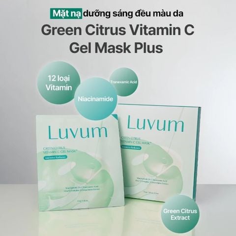 Luvum Mặt nạ thạch Green Citrus vitamin C gel mask plus