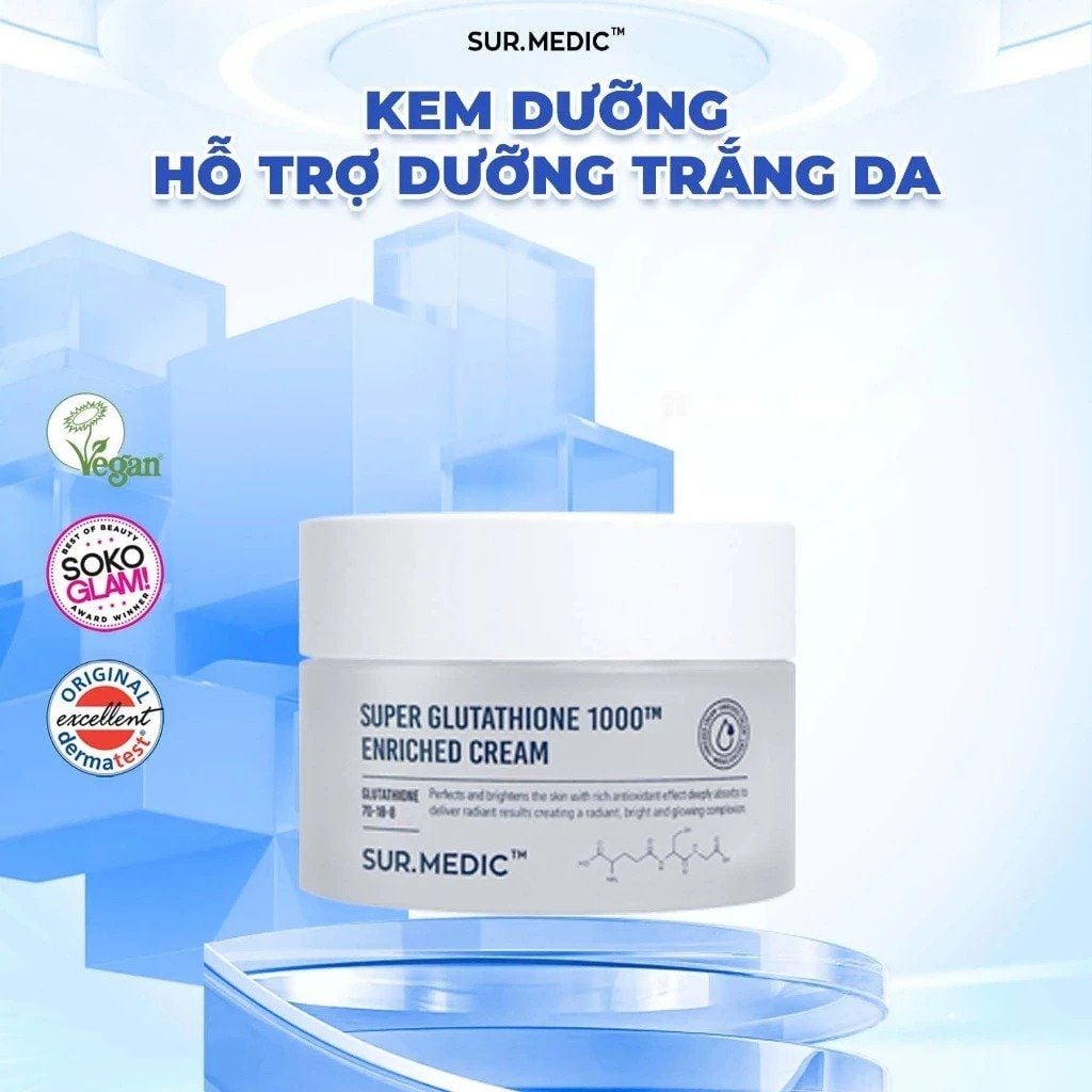 Sur.Medic+ Kem dưỡng Super Glutathione 1000Tm Enriched Cream 50mlSur.Medic+  Kem dưỡng Super Glutathione 1000Tm Enriched Cream 50ml – SammiShop