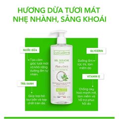 Evoluderm Gel tắm Detox tinh chất Dừa Trà xanh 500ml