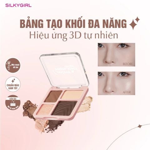 Silkygirl Phấn tạo khối & bắt sáng  Contour & Highlight Palette