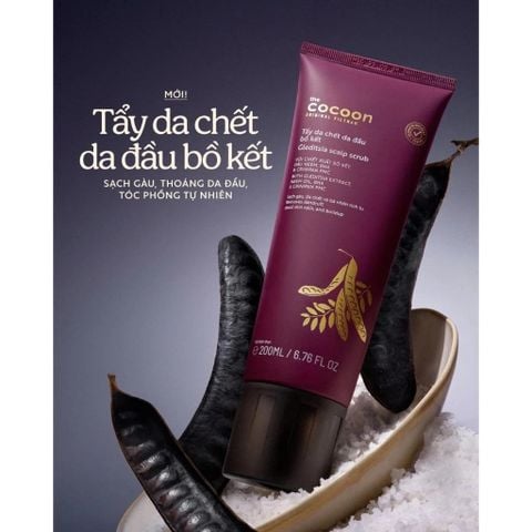 Cocoon Tẩy da chết da đầu Bồ Kết Gleditsia Scalp Scrub 200ml
