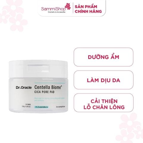 Dr.Oracle Mặt nạ giấy Centella Biome Cica Pore Pad 75pcs