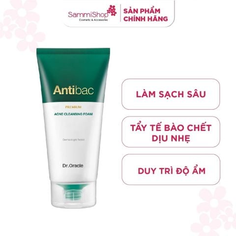 Dr.Oracle Sữa rửa mặt Antibac Premium Acne Cleansing Foam 180ml