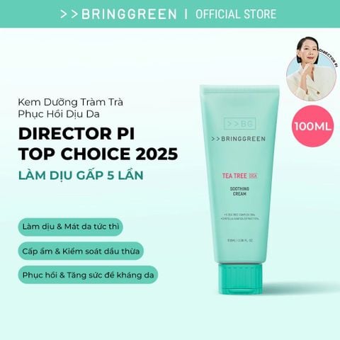 Bring Green Kem dưỡng Tea Tree Cica Soothing Cream plus 100ml
