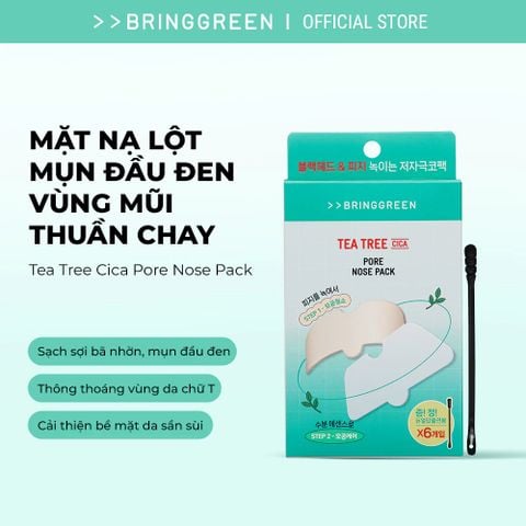 Bring Green Bộ sản phẩm mặt nạ mũi Tea Tree Cica Pore Nose Pack