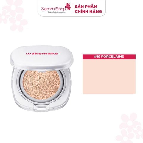 Wakemake Bộ sản phẩm Phấn nước Seamless Wear Cushion Refill Set SPF50+/PA+++ 15g