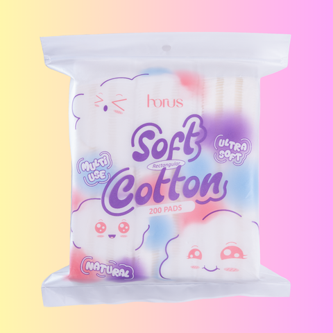 Horus Bông Tẩy Trang Cao Cấp Rectangular Soft Cotton Pad 200 Pads