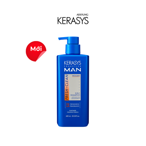 Kerasys Dầu gội nam Proactive Man 2-In-1 Shampoo 600ml