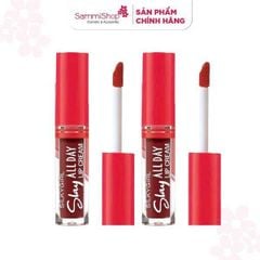 Combo 2 Silkygirl Son kem Slay All Day Lip Cream (2ml) #02 Fancy