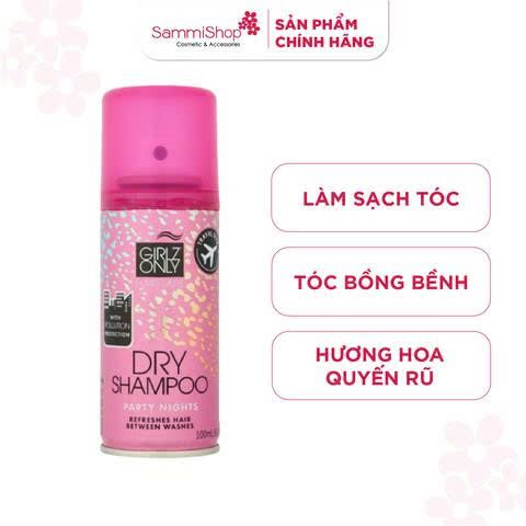 ĐỒNG GIÁ 01.08 - 04.09 Girlz Only Dầu Gội Khô Party Nights Hương Hoa Quyến Rũ 100ml