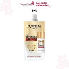 ĐỒNG GIÁ 01.08 - 04.09 QT Loreal kem chống nắng Loreal Paris UV Defender Serum Invisible Fluid SPF 50+/PA ++++ Long UVA 5ml