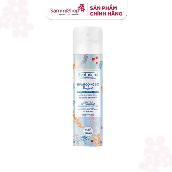 ĐỒNG GIÁ 01.08 - 04.09  Evoluderm Xịt gội khô Purifying Dry Shampoo 200ml