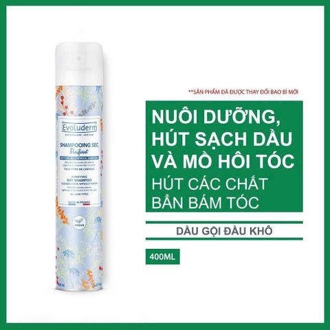 ĐỒNG GIÁ 01.08 - 04.09  Evoluderm Xịt gội khô Purifying Dry Shampoo 400ml
