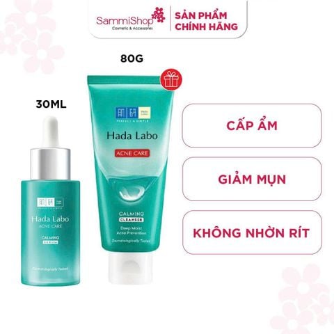 01.08-04.09 APP.WEB Hadalabo Tinh chất Acne Care Calming Serum 30ml + quà