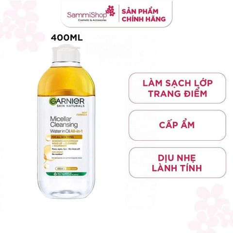 APP-WEB 03.11 - 02.12 Garnier Nước tẩy trang  Micellar Oil - Infused Cleansing Water 400ml
