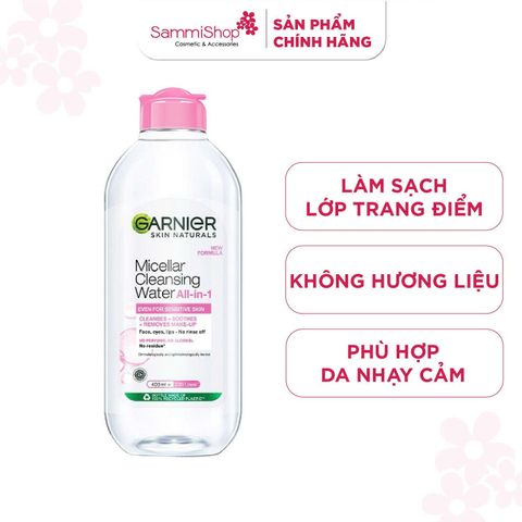 APP-WEB 03.11 - 02.12 Garnier Nước tẩy trang Micellar Cleansing Water Even For Sensitive Skin 400ml