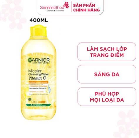 APP-WEB 03.11 - 02.12  Garnier Nước tẩy trang Micellar Cleansing Water Vitamin C 400ml