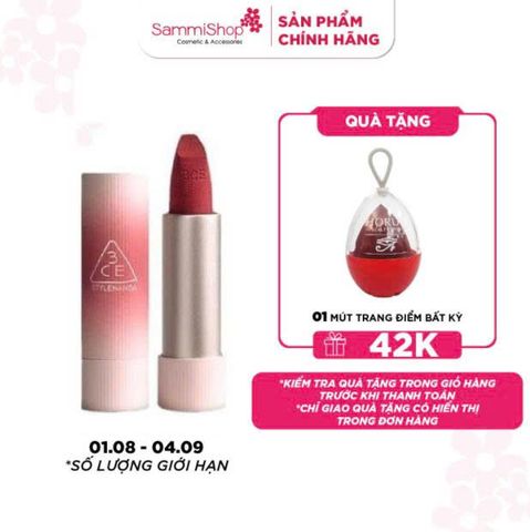 01.08-04.09 APP.WEB 3ce Son thỏi Cashmerehug Lipstick
