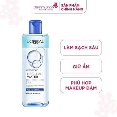 APP-WEB 03.11 - 02.12 Loreal Micellar Water 3-in-1 Deep Cleansing Even For Sensitive Skin 400ml