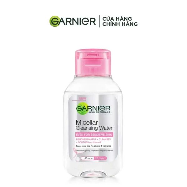 03.12 - 18.12 MEGA SALE Garnier Nước tẩy trang Micellar Cleansing Water Even For Sensitive Skin 50ml