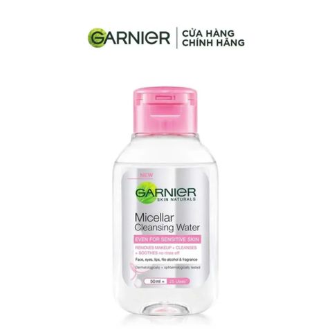 03.12 - 18.12 MEGA SALE Garnier Nước tẩy trang Micellar Cleansing Water Even For Sensitive Skin 50ml
