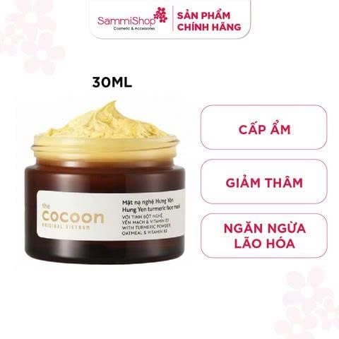 03.11 - 30.11 COMBO 2 Cocoon Mặt nạ nghệ Hưng Yên Turmeric Face Mask 30ml - KHÔNG ÁP DỤNG MÃ GIẢM GIÁ