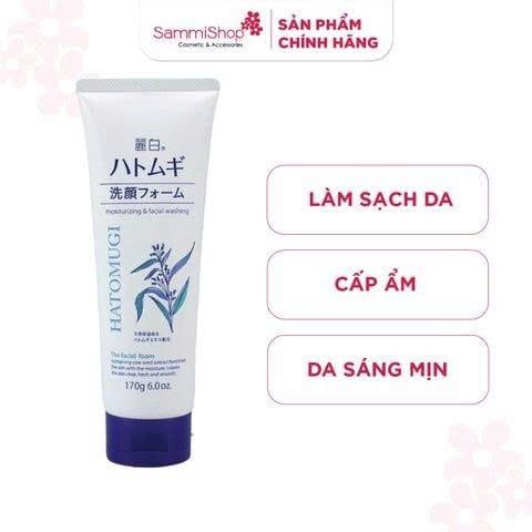 COMBO 03.11 - 02.12 Kumano Sữa Rửa Mặt Reihaku Hatomugi W Cleansing Foam 170g + Sữa dưỡng thể Kumano Hatomugi 250g