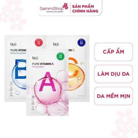 COMBO 03.11 - 02.12 Combo 5 mask Dr.G Mặt nạ giấy Pure Mask 23g BẤT KỲ
