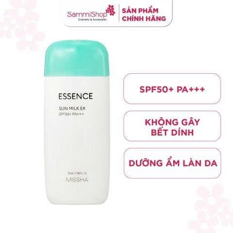 APP-WEB 03.11 - 02.12 Missha Sữa chống nắng Essence Sun Milk EX SPF50+ PA+++ 70ml