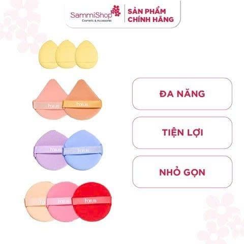 APP-WEB 03.11 - 02.12 COMBO 2 Horus Bộ bông mút trang điểm Makeup Puff Set