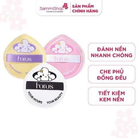 APP-WEB 03.11 - 02.12 COMBO 2 Horus Bông mút trang điểm Horus Pang Pang Big Puff
