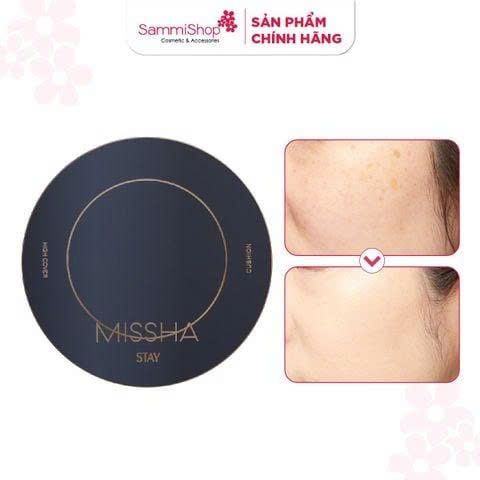 COMBO 03.12 - 01.01 Missha Phấn nước Stay Cushion High Cover 14g BẤT KỲ + Missha Phấn má Cotton Blush 4.2g BẤT KỲ