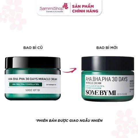 COMBO 03.12 - 01.01 Some By Mi Kem dưỡng AHA-BHA-PHA 30 Days Miracle Cream 60g + Some By Mi Hộp mặt nạ giấy Beta Panthenol Repair Daily Mask 370ml