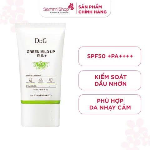 APP+WEB 02.01 - 01.02 Dr.G Kem chống nắng Green Mild Up Sun+ 50ml