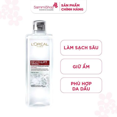 APP+WEB 02.01 - 01.02 Loreal Nước tẩy trang Revitalift Crystal Puriying Micellar Water 400ml