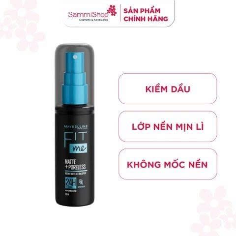 APP+WEB 02.01 - 01.02 Maybelline Xịt khóa nền Fit Me Matte+Poreless Instant Matte Setting Spray 60ml