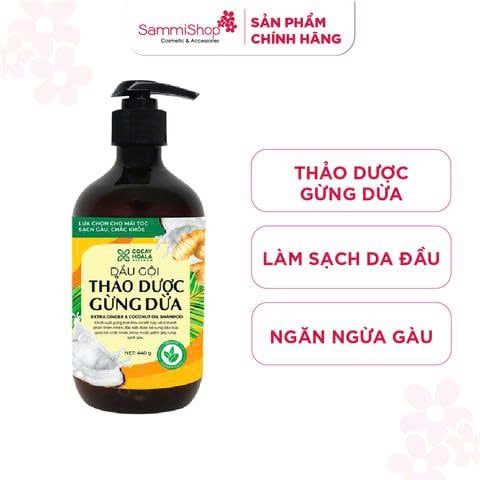 12.01 - 31.01 Dầu gội thảo dược Gừng - Dừa CoCayHoaLa 440g